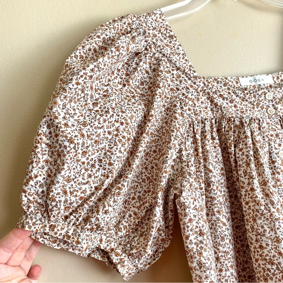 DÔEN Meadow Dress in Sienna Champignon Floral - Picture 10 of 15